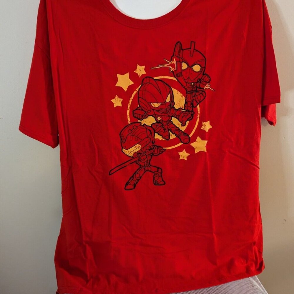 Ultraman Loot Wear Anime Red Graphic Short Sleeve Cotton T-Shirt Size 3Xl AT51